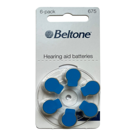 Baterie do aparatów słuchowych Beltone 675-  1 listek (6 szt baterii)