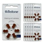 Baterie do aparatów słuchowych Beltone 10 – zestaw 312 listków (60 szt baterii)
