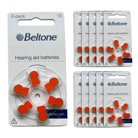 Baterie Beltone 13 do aparatów słuchowych - zestaw 10 listków (60 szt baterii)
