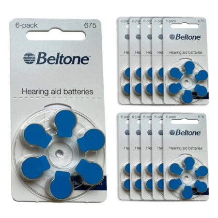 Baterie do aparatów słuchowych Beltone 675 - zestaw 10 listków (60 szt baterii)