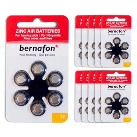 Baterie do aparatów słuchowych Bernafon 13 - zestaw 10 listków (60 szt baterii)