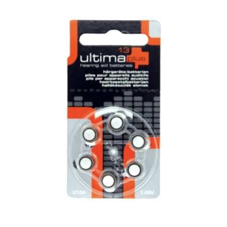 Baterie do aparatów słuchowych Ultima 13- 1 listek (6 szt baterii)