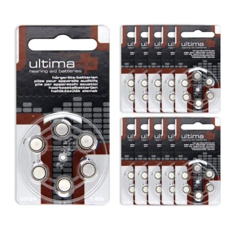 Baterie Ultima plus 312 do aparatów słuchowych - zestaw 10 listków (60 szt baterii)