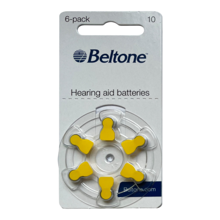 Baterie do aparatów słuchowych Beltone 10-  1 listek (6 szt baterii)