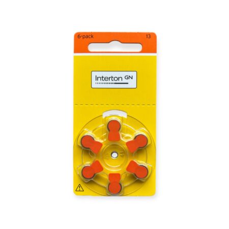 Baterie do aparatów słuchowych Interton 13 – 6 sztuk / 1 listek