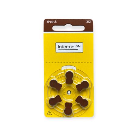 Baterie do aparatów słuchowych Interton 312 – 6 sztuk / 1 listek Copy