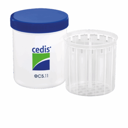 Pudełko do czyszczenia wkładki z sitkiem Cedis