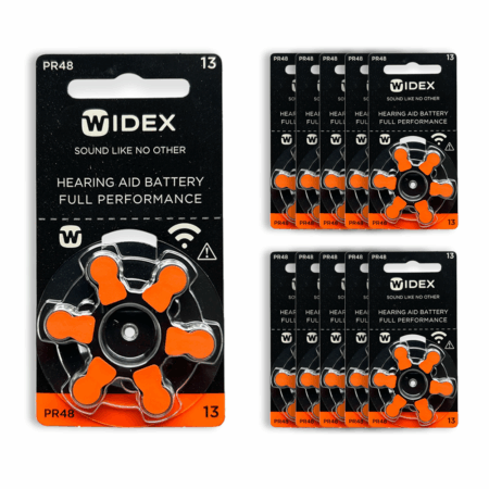 Baterie do aparatów słuchowych Widex 13 - 10 listków (60 sztuk)